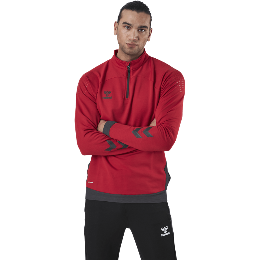 Half Zip Red
