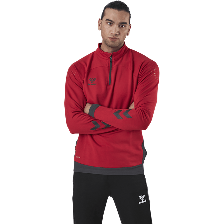 Half Zip Red