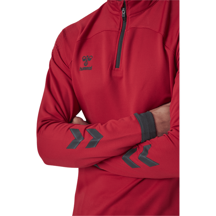 Half Zip Red