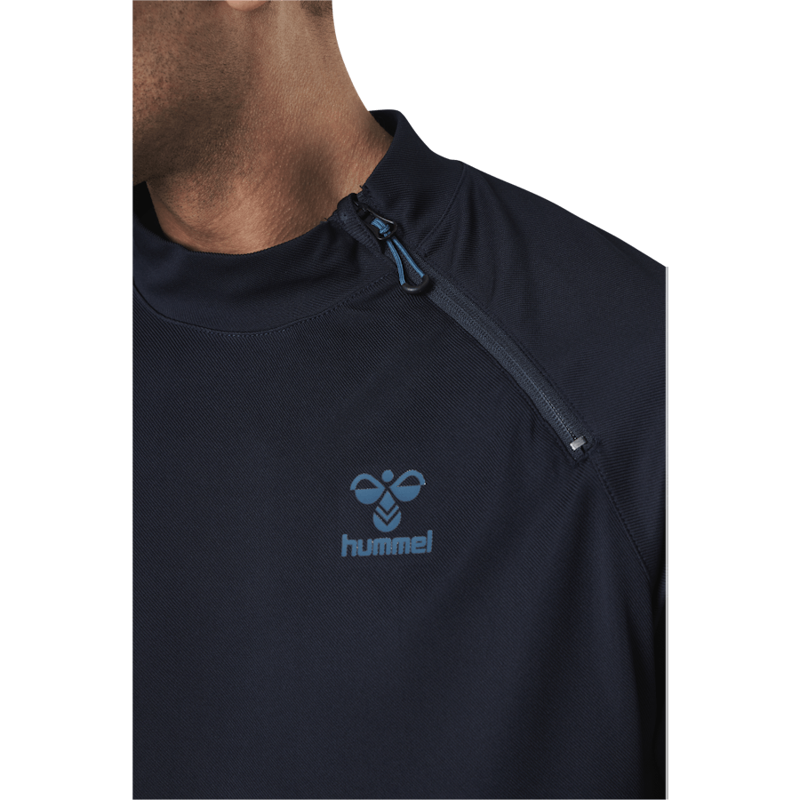 Half Zip Sweat Blue/Grey