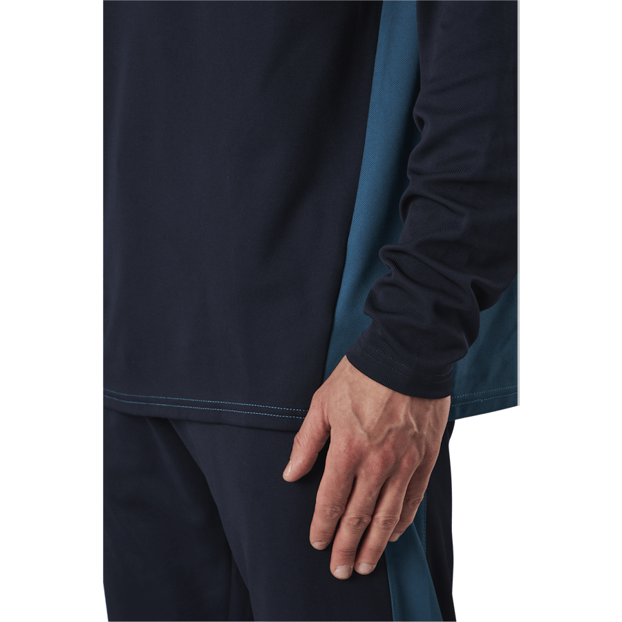 Half Zip Sweat Blue/Grey