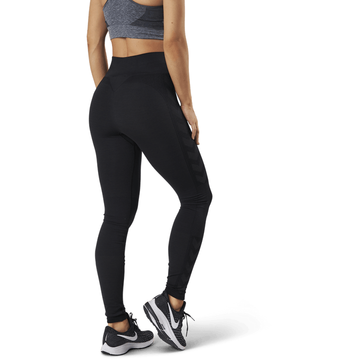 Seamless Mid Waist Tights Black