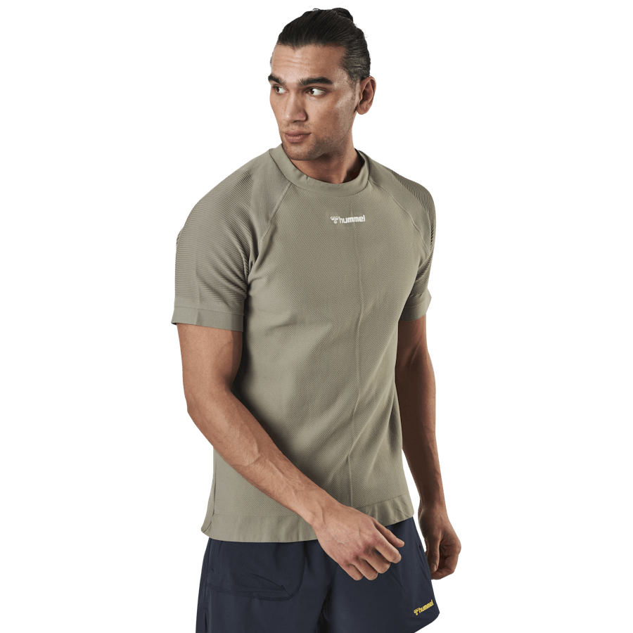 Cube Seamless T-Shirt Grey