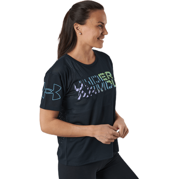 Mesh Geo Graphic SS Black