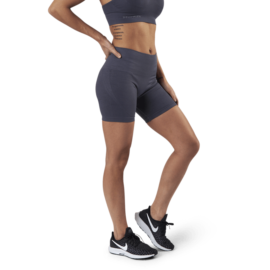 Pantaloncini biker Erica senza cuciture, blu