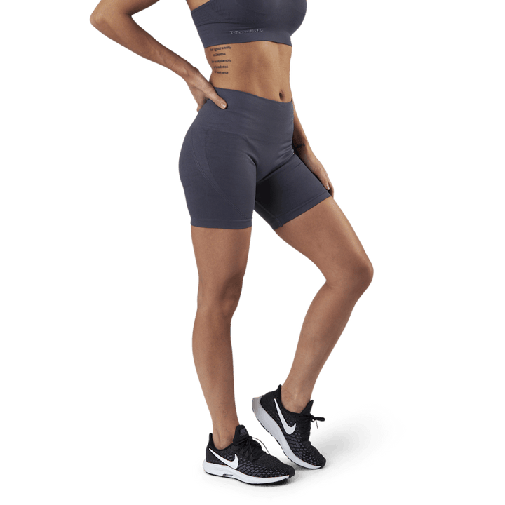 Pantaloncini biker Erica senza cuciture, blu