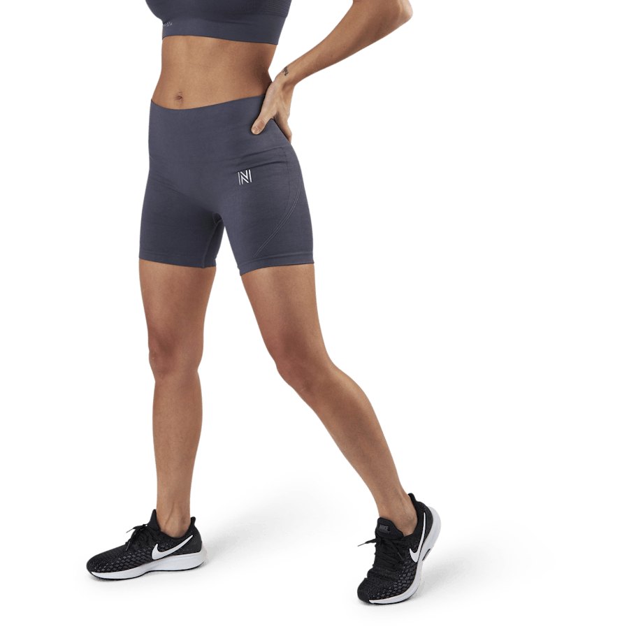 Pantaloncini biker Erica senza cuciture, blu
