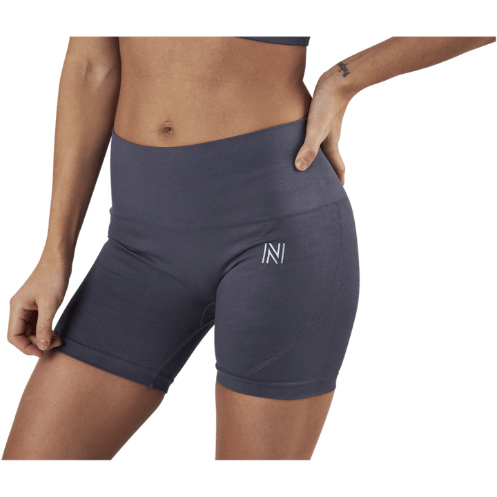 Pantaloncini biker Erica senza cuciture, blu