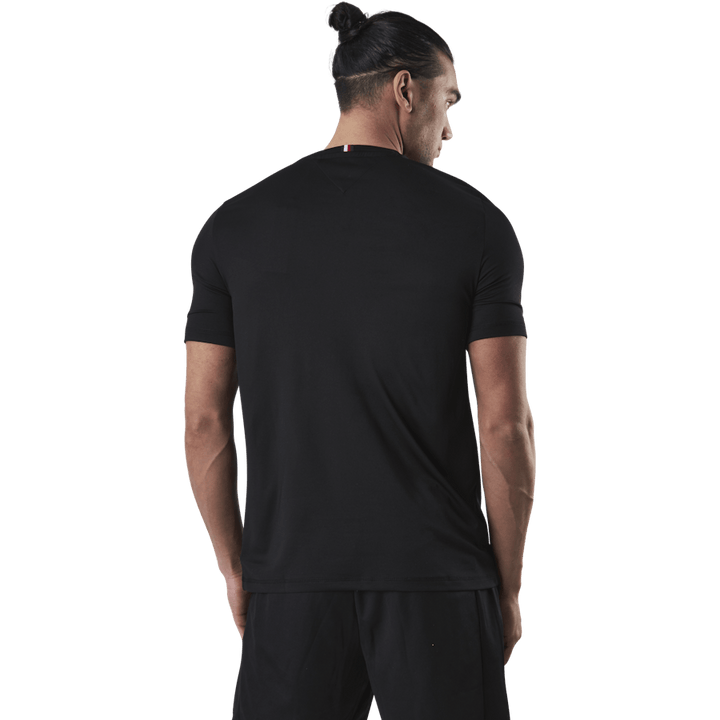 Shoulder Logo Slim Training Tee Black