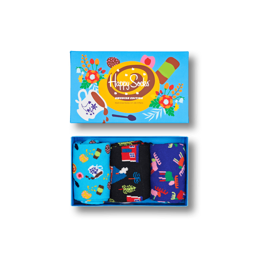 Swedish Edition 3-Pack Gift Box Blue/Yellow