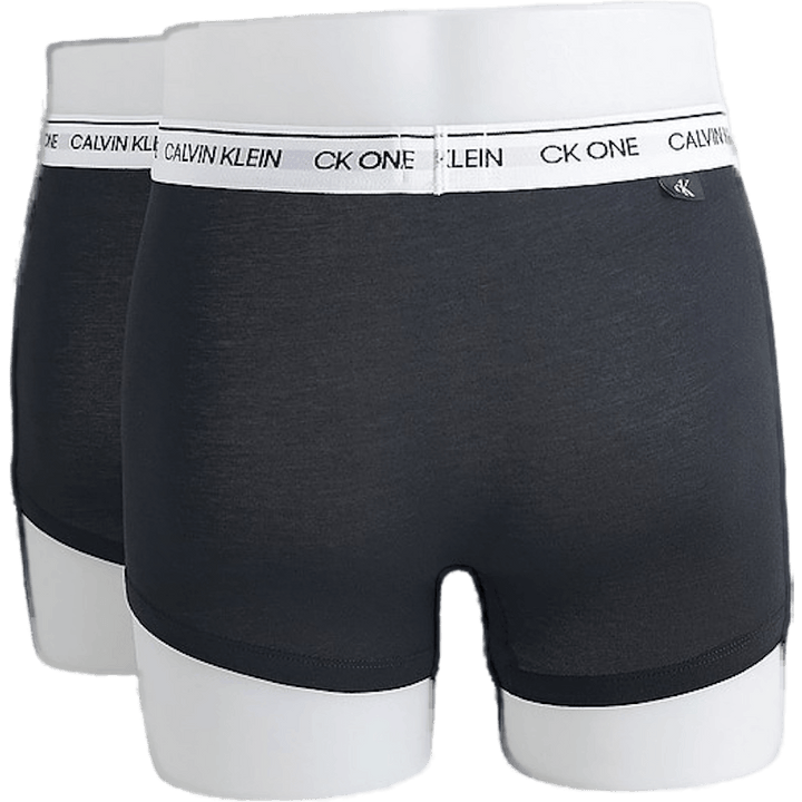 Ck One Cotton Trunk 2-Pack Bianco/Nero
