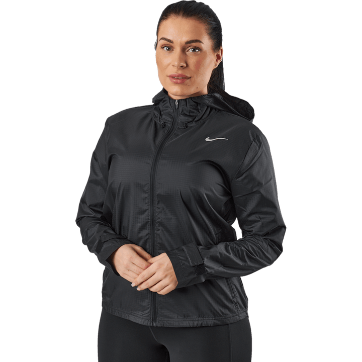 Giacca da corsa Essential donna NERO/REFLECTIVE SILV