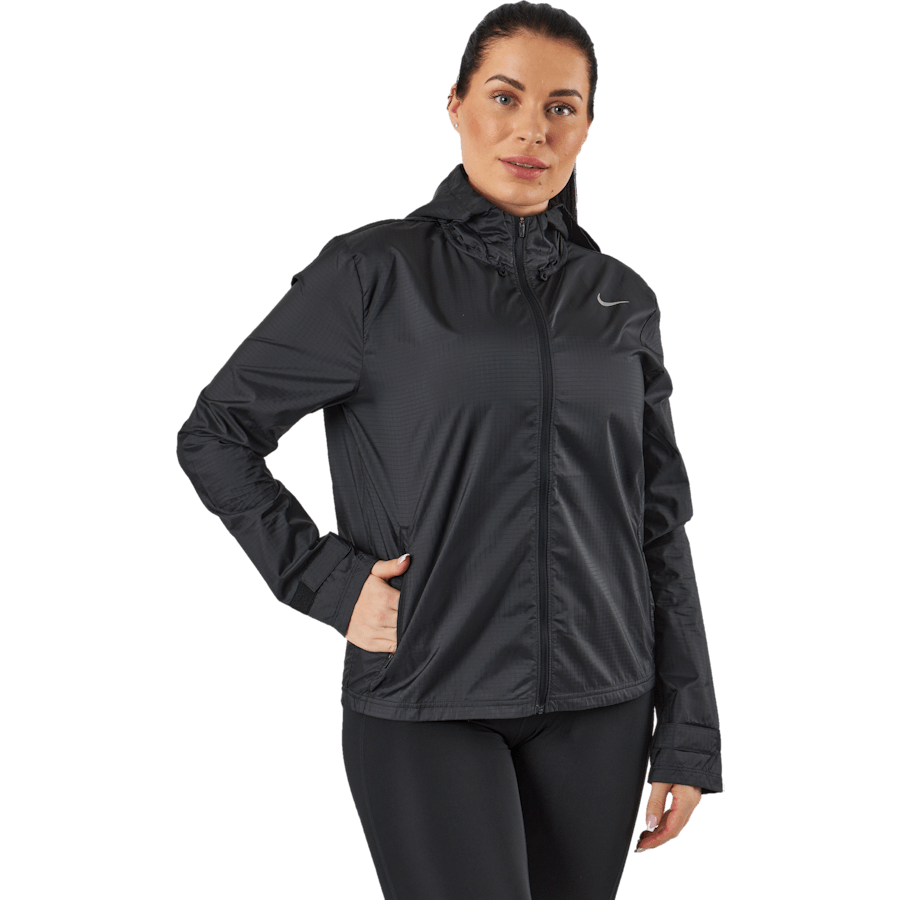 Giacca da corsa Essential donna NERO/REFLECTIVE SILV