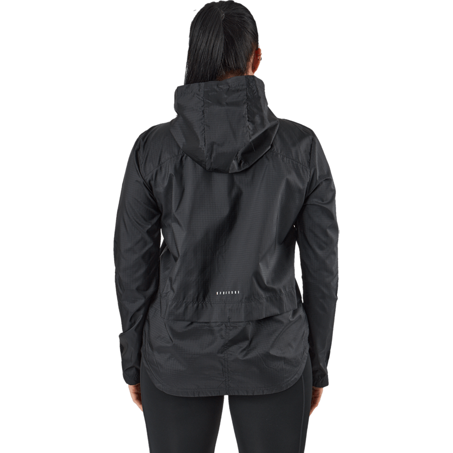 Giacca da corsa Essential donna NERO/REFLECTIVE SILV