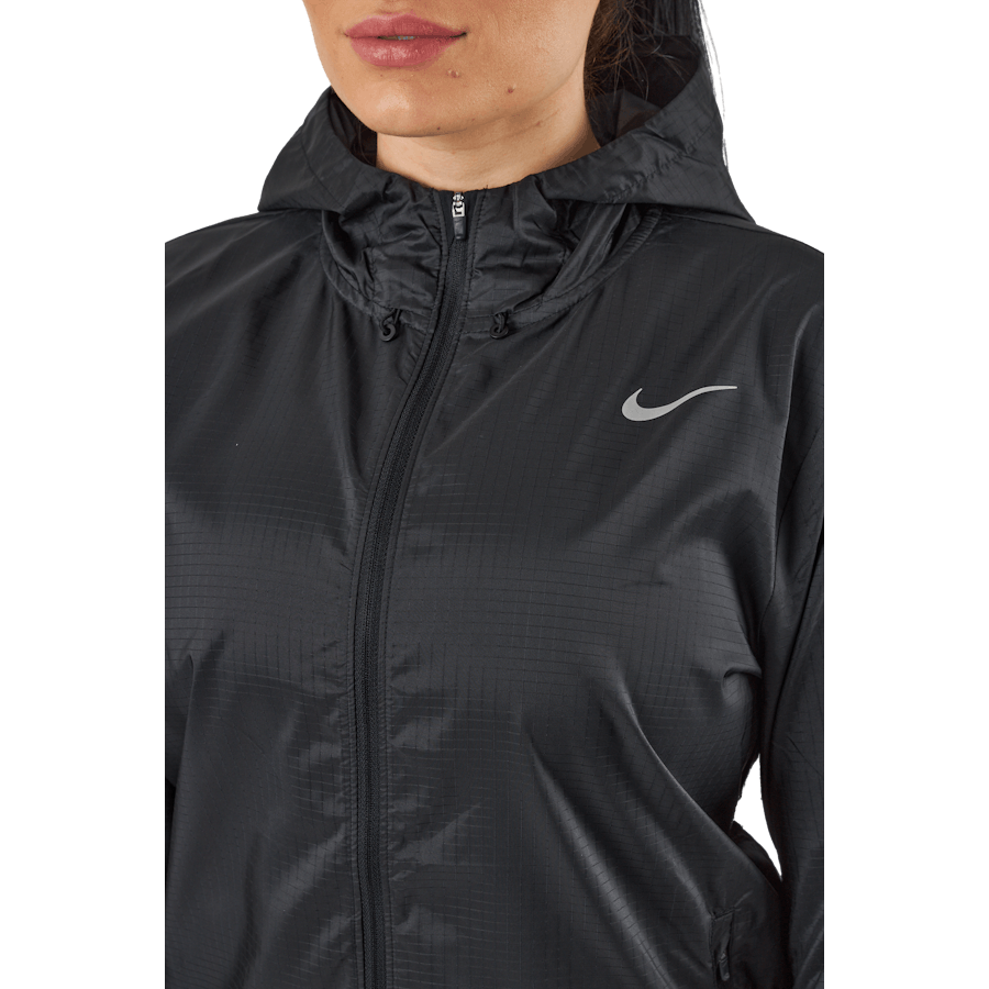 Giacca da corsa Essential donna NERO/REFLECTIVE SILV