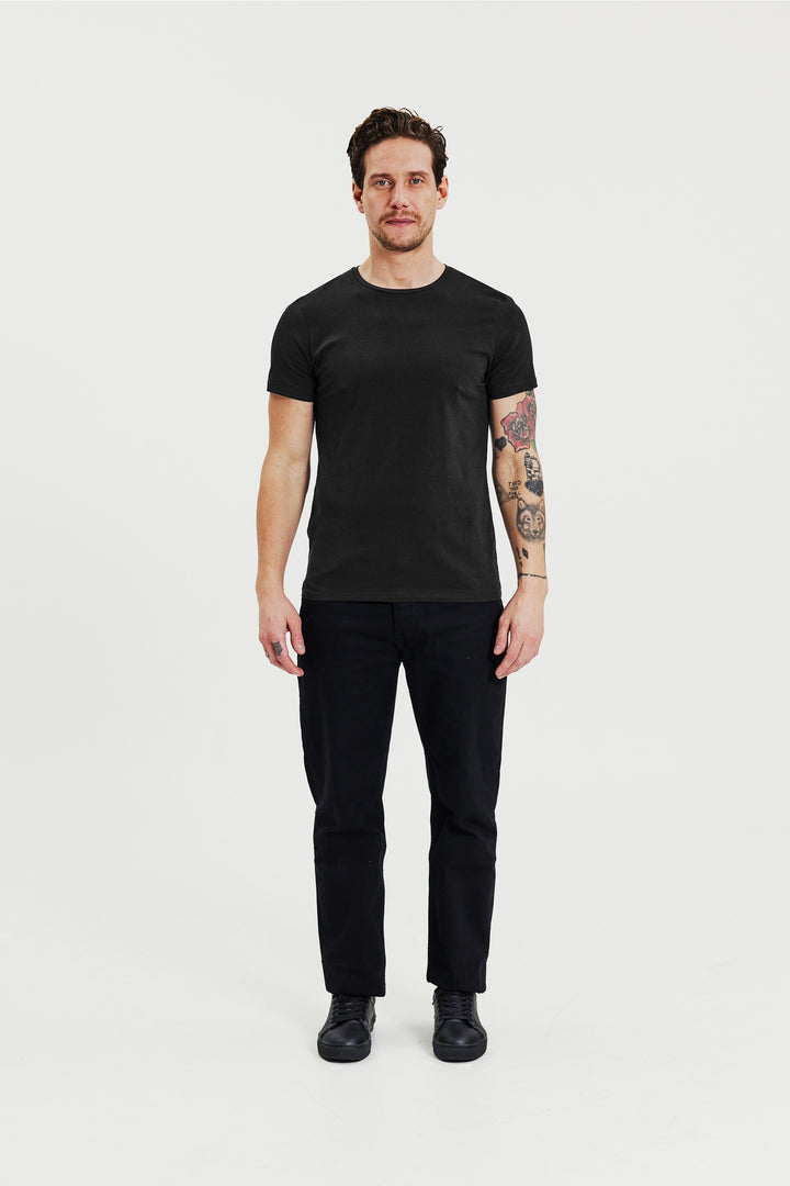 Crew-Neck Slim Black