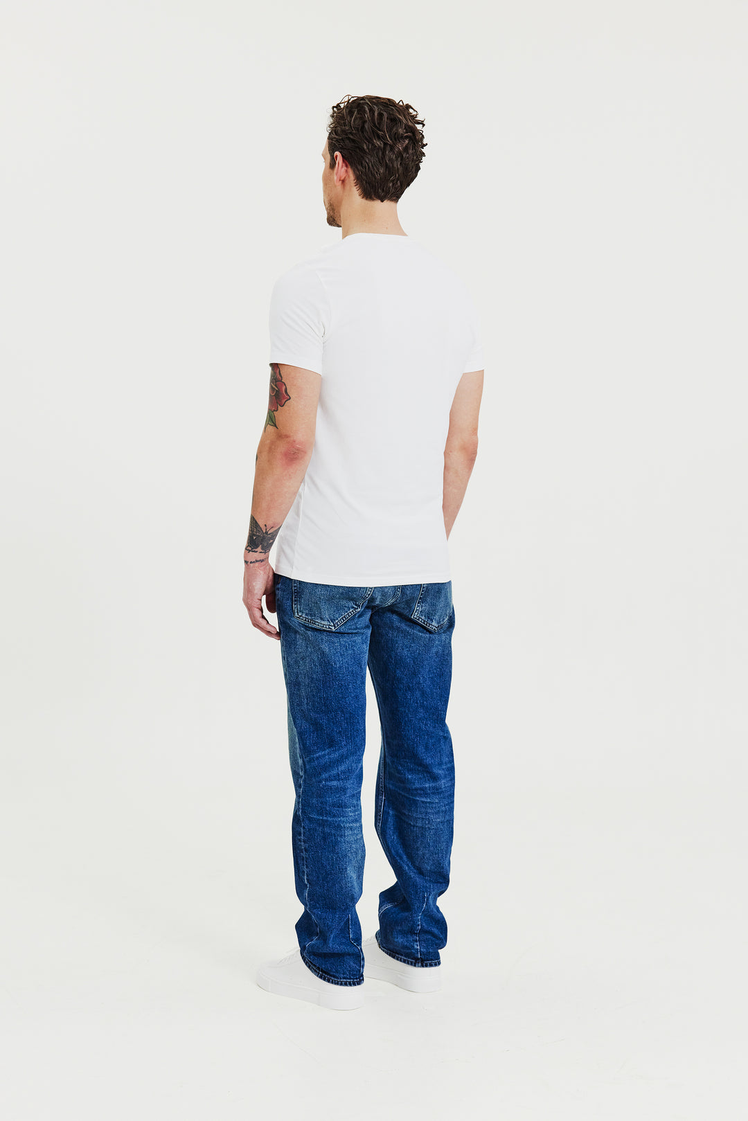 Crew-Neck Slim White