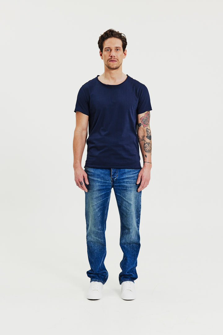 Crew-Neck relaxed Dark Navy