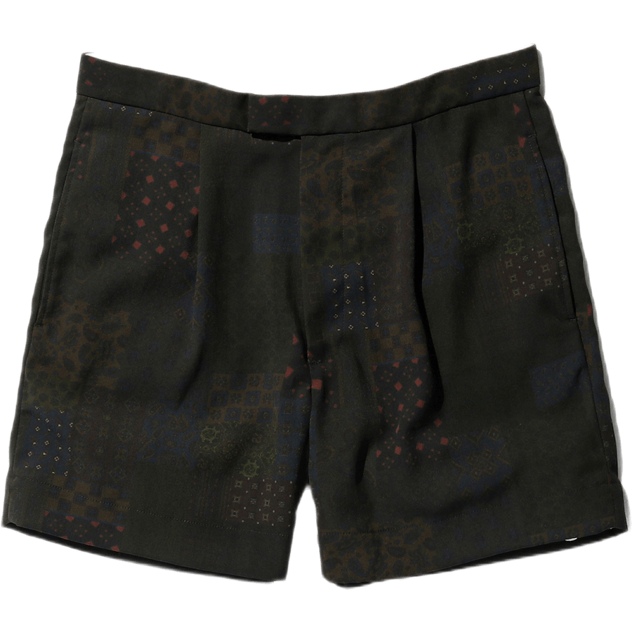 Wide Short Pants Print Multi
