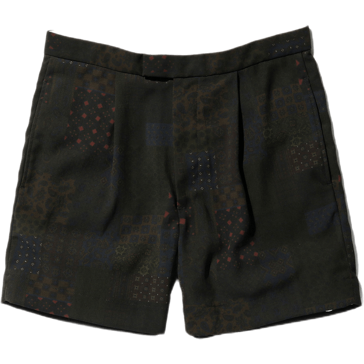 Wide Short Pants Print Multi