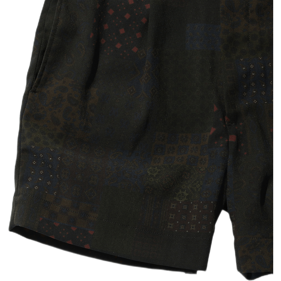 Wide Short Pants Print Multi