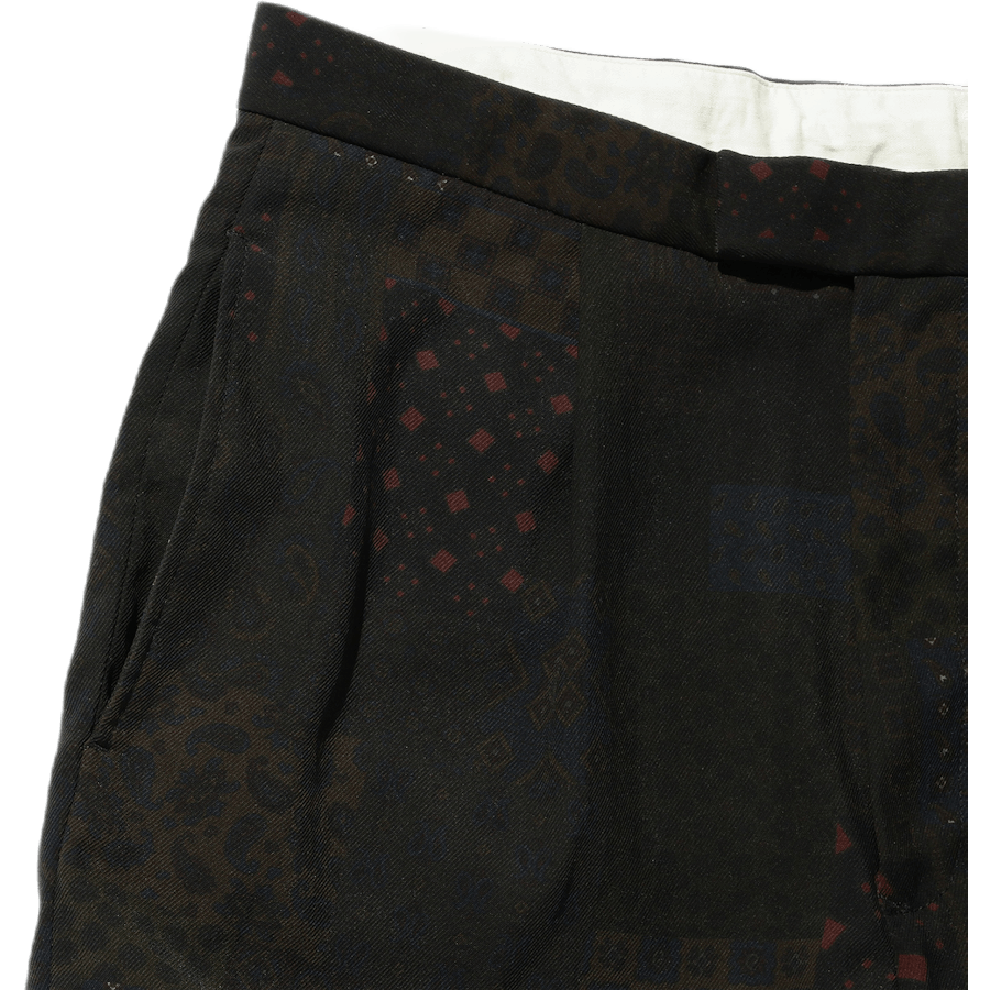 Wide Short Pants Print Multi