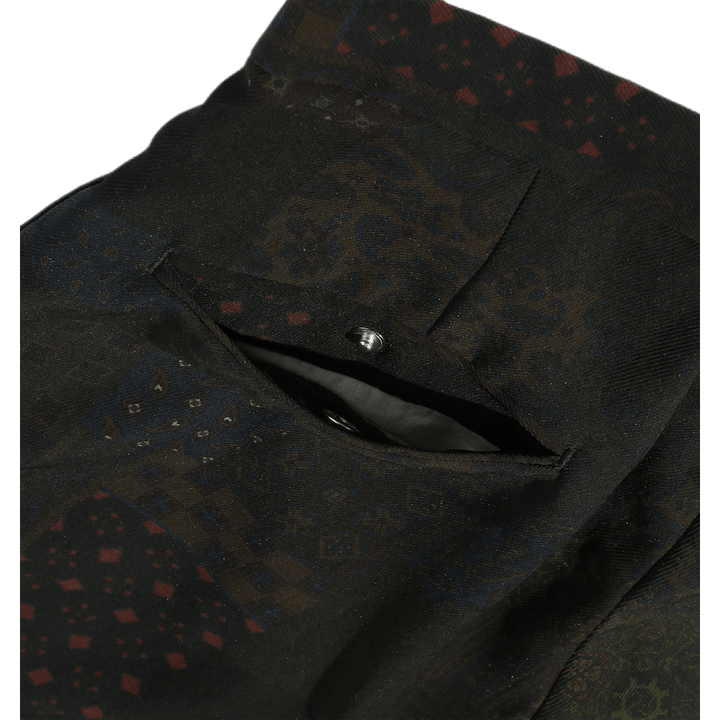 Wide Short Pants Print Multi