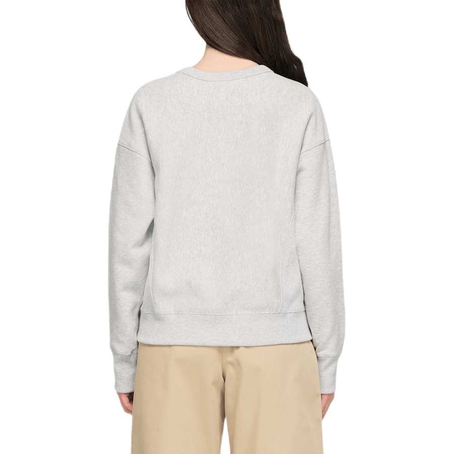 Felpa girocollo grigio