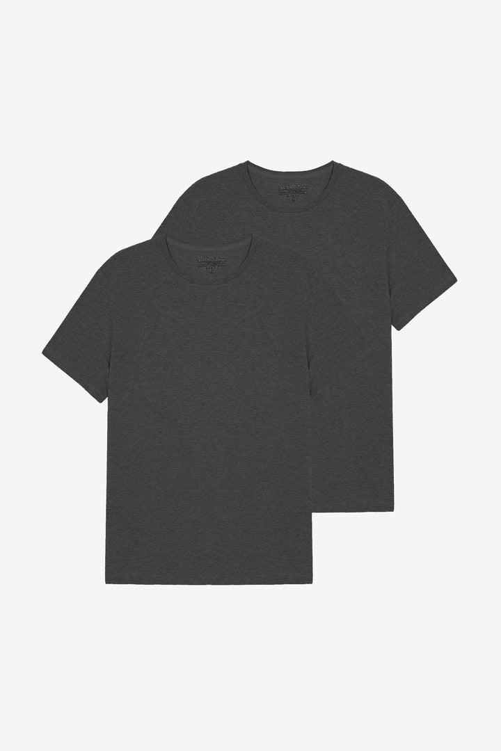 Crew-Neck 2-pack Black