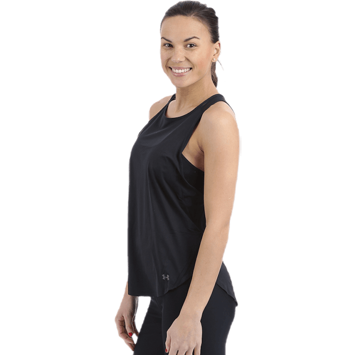 Vivid Key Hole Back Tank Black