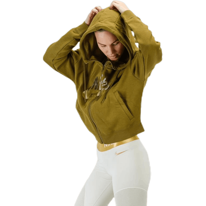 Rally Metallic FZ Hoodie Green