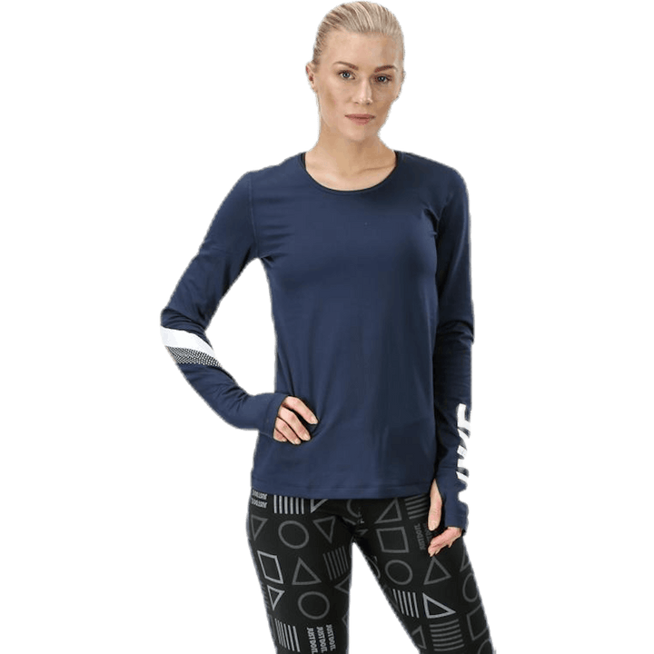 Warmes LS Streifentop GRX Blau