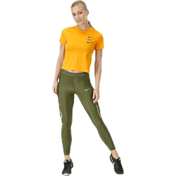 Running Division Top Crop Orange