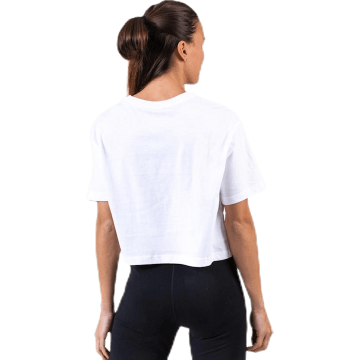 Essential Icon Crop Futura Tee White/Black