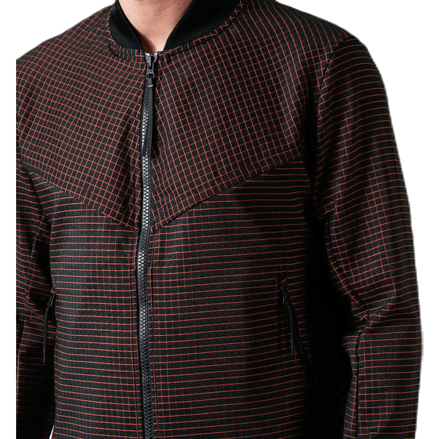 Tech Pack Grid Jacket Orange/Grey
