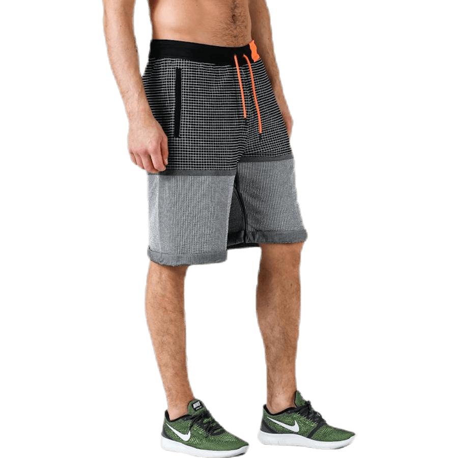 Short Tech Pack Grid Blanc/Noir