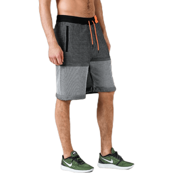 Short Tech Pack Grid Blanc/Noir