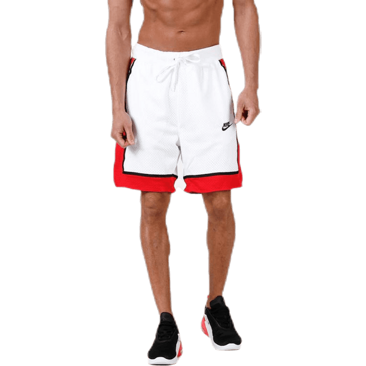 Statement Mesh Stretch Short White/Red
