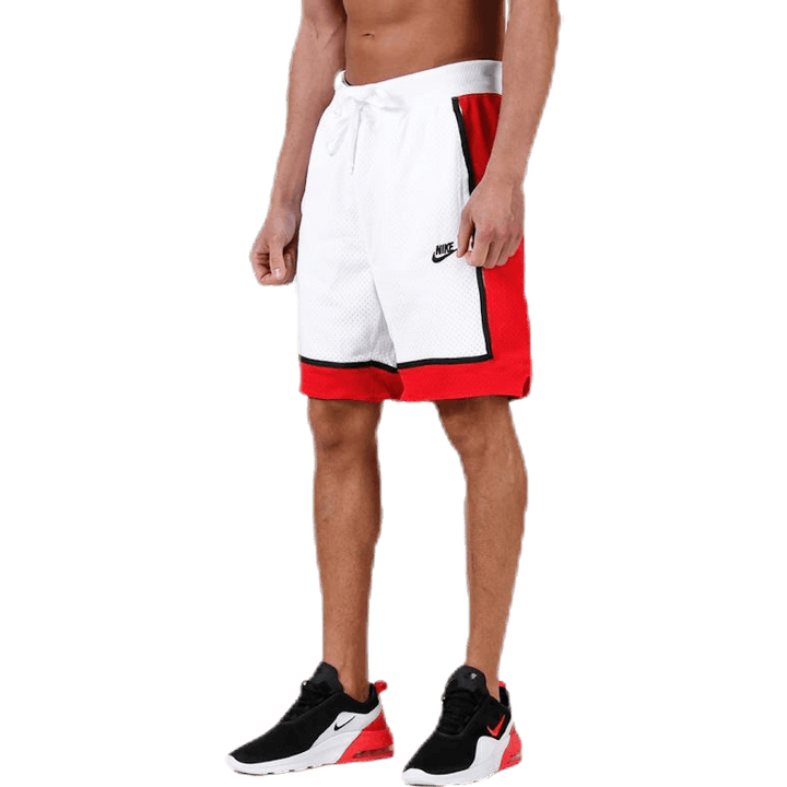 Statement Mesh Stretch Short White/Red
