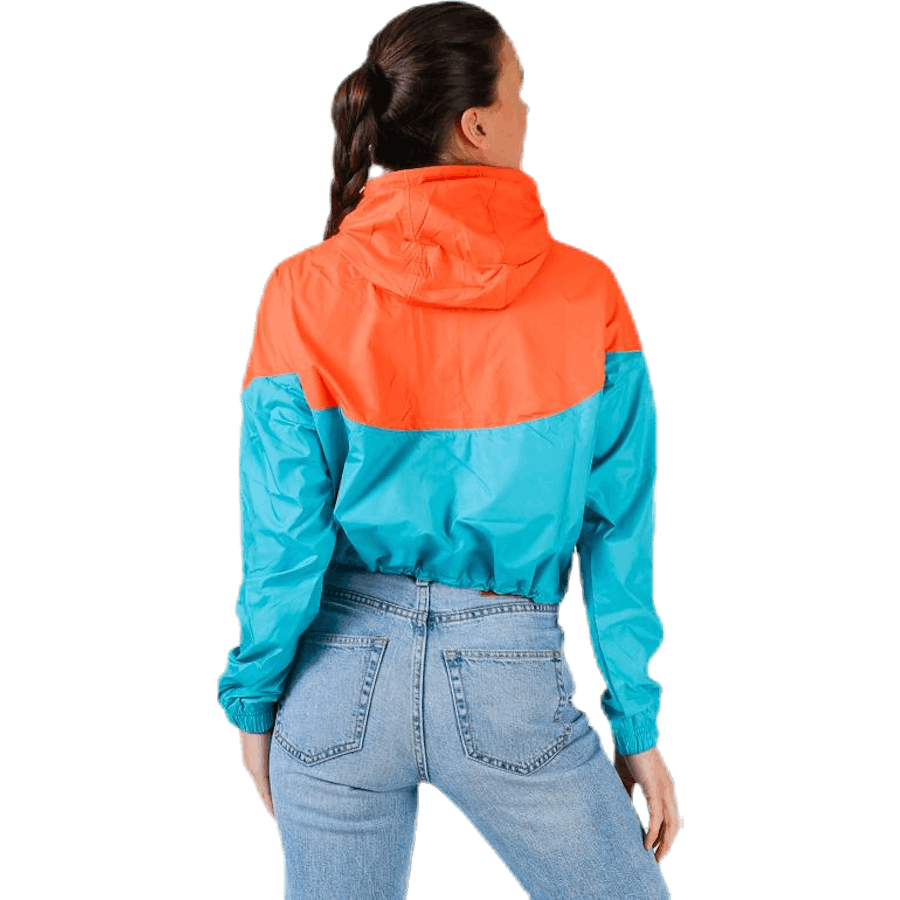 Heritage Windbreaker Jacket Orange/Turquoise