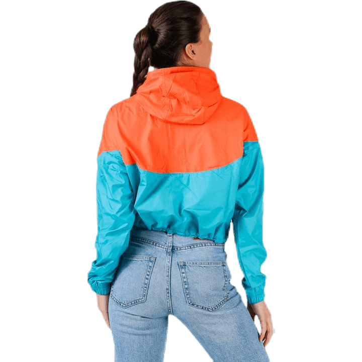 Heritage Windbreaker Jacket Orange/Turquoise