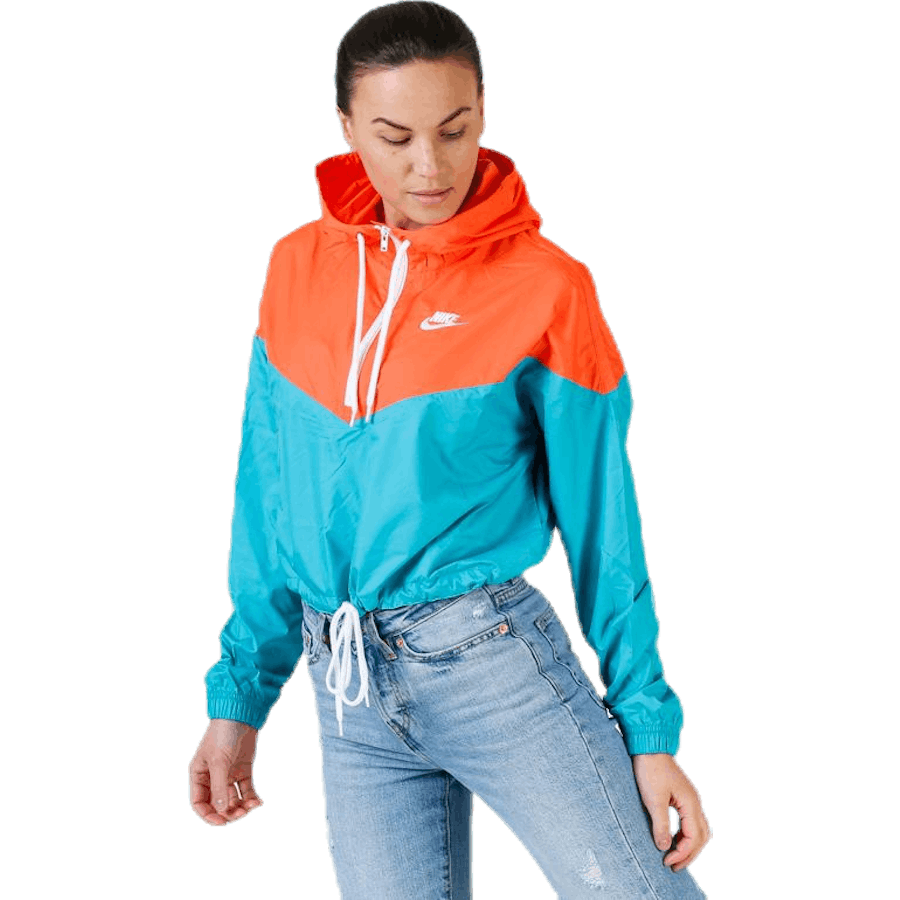 Heritage Windbreaker Jacket Orange/Turquoise