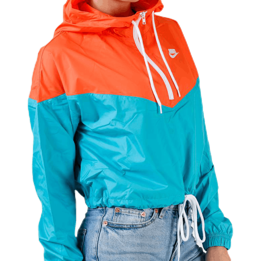 Heritage Windbreaker Jacket Orange/Turquoise