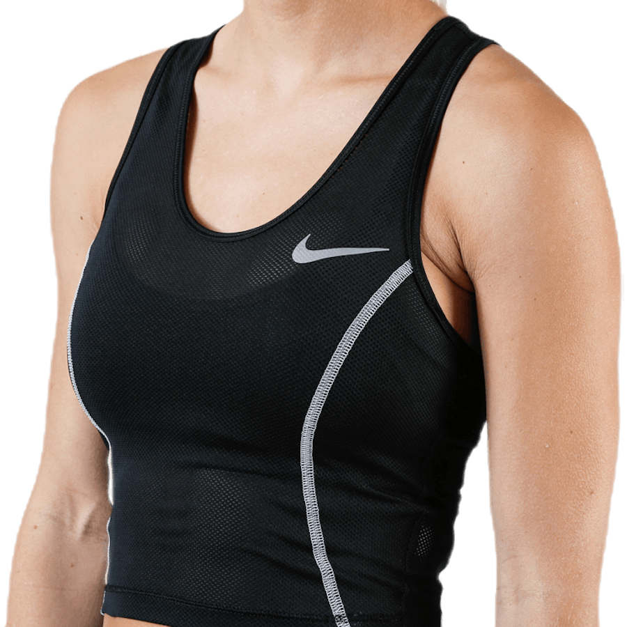 Miler Tank Crop White/Black