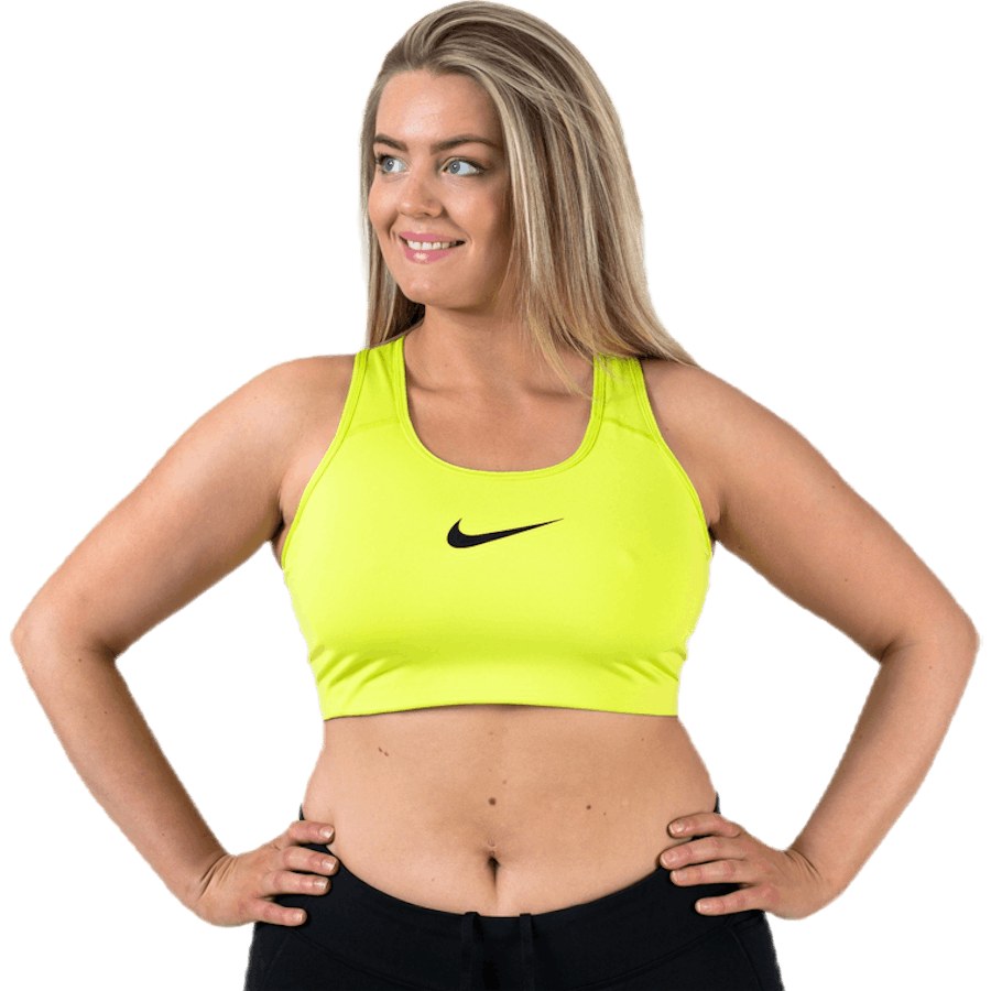 Swoosh Plus Size Bra Black/Yellow