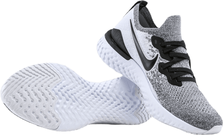 Epic React Flyknit 2 White/Black/Grey