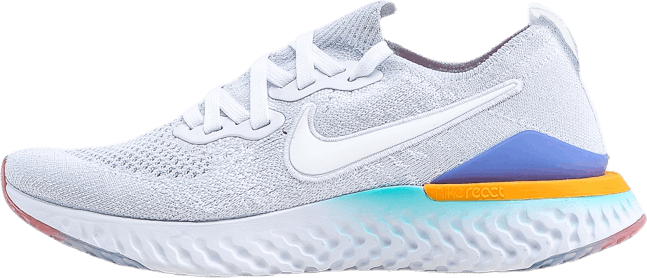 Epic React Flyknit 2 Blau/Orange/Weiß
