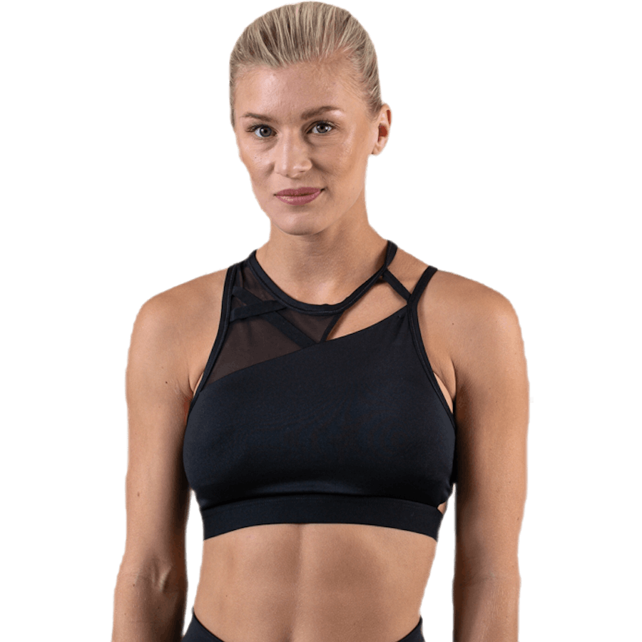 Swoosh Rebel Slash Bra Black