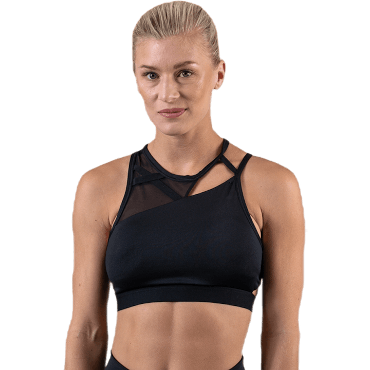 Swoosh Rebel Slash Bra Black
