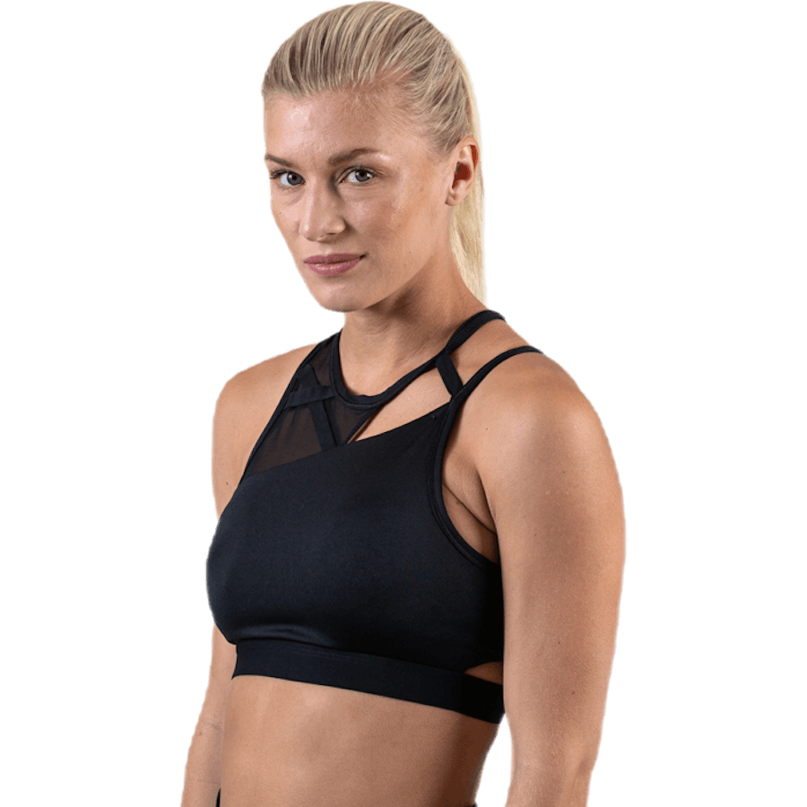 Swoosh Rebel Slash Bra Black